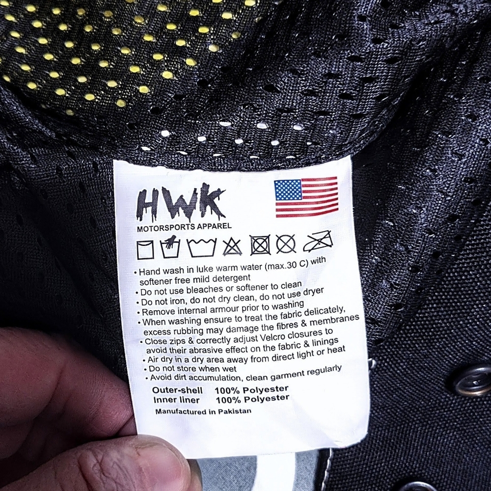 HWK Motorcycle Pants Sz S 30w / 32 Inseam Black Cordura Armor *Read Description* - Picture 13 of 15
